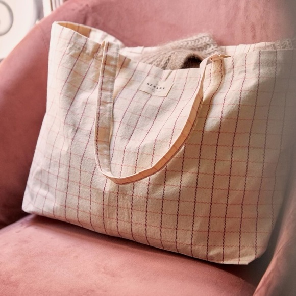 NEW Sézane Canvas Tote Bag - Picture 1 of 6